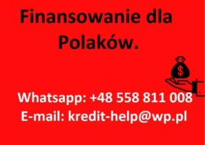 Legalne i szybkie pożyczki. WHATSAPP: +48 558 811 008